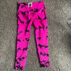 Pink and Black Cutie Bootie  Leggings